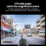 960P Motorcycle Helmet Mount Camcorder 170° Wide Angle Sport Camera Loop Recording Waterproof For Bike Motorbike Skiing