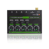 4/6/10 Channel Ultra Low Noise Stereo e Mini Professional Sound with RGB Light DC5V Easy Operation Audios Mixer