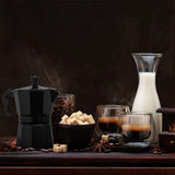 1pc Classic Stovetop Espresso And Coffee Maker, Moka Pot For Italian And Cuban Café Brewing, Greca Coffee Maker
