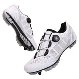 Mountain road bike all season hard soled, men's and women's breathable, lock free riding shoes, assisted cycling shoes