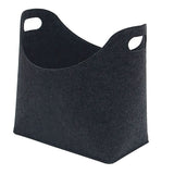 2PCS Home Firewood Holder Storage Basket Toy Book Felt Bag Laundry Foldable Hamper