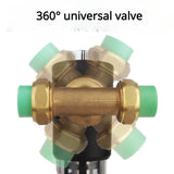 Universal automatic pre-filter with pressure gauge high-volume backwash tap water filter front purifier scale dirt removal