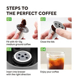 Coffee Machine Cycle Filling Use Stainless Steel Filter Cup K Cup Suitable For Keurig K-Supreme Plus (5 Holes)