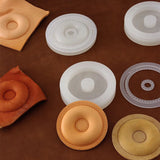 Leathercraft Donut Mold Manual DIY Vegetable Tanned Leather Shaping Synthetic Resin Die with Cutting Auxiliary Ruler