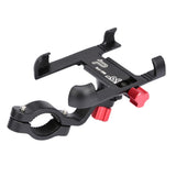 Universal Bike Holder Scooter Handlebar 360 Degree Rotating Mount Mobile Phone Aluminum Alloy Clamp Sier Grey