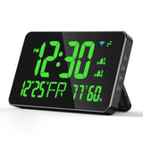 Tuya WiFi Intelligent Thermometer Hygrometer Desktop Clock - LED Display, Support WIFI Auto-Calibration for Home, School, Warehouse.