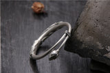 Matte Silver Lotus Leaf Lotus Bracelet For Children