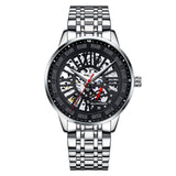 GUANQIN Mechanical Hollow out Dial Men's watches Stainless steel Waterproof Luxury watch for men Sapphire Automatic Man watch