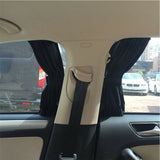 2 pcs 50cm Anti-UV Side Sunshades Car Window Shade Curtain Auto Rear Windshield Sun Block Universal