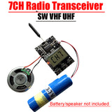 SW VHF UHF 7CH Radio Transceiver Receiver Transmitter Circuit Board + Antenna DC 3.3V-6V FOR Walkie-talkie Shortwave