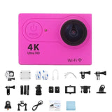 Ultra HD Action Camera 4K/30fps WiFi 2 Inch 170D Underwater Waterproof Helmet Video Recording Sport Cameras Outdoor Camcorders