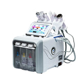 6 in 1 instrument Oxygen Jet Microdermabrasion Dermabrasion RF Spa Facial hine Vacuum face Water Hydro Diamond Peeling Household Beauty Equipment