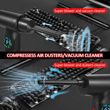 Compressed Cleaner With Digital Screen Brush Motor 100W 7500mAh Replace Air Can/ Computer Duster Car Cleaning Supplie