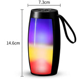 RGB Colorful Luminous Bluetooth-compatible Speaker Lightweight Portable Card Fm Speaker Music Player