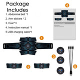 EMS abdomen electrical stimulation ABS stimulator buttocks muscle trainer toner home gym fiess equipment ladies men