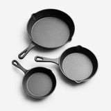 1pc Cast Iron Skillet, Frying Pan With Drip-Spouts, Pre-seasoned Oven Safe Cookware, Camping Indoor And Outdoor Cooking