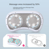 Electric Abdominal Massager - Health Care Deep Knead Abdomen Instrument. Vibration Body Massage Tool for Physiotherapy, Heating, and Slimming.