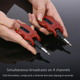 summina 5.8G Wireless System Audio Digital Guitar Transmitter Receiver Built-in Rechargeable Battery 100Feet Transmission