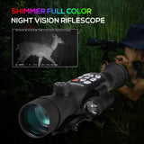Digital Night Vision Hunting Riflescope Infrared Night Vision Monocular Aiming Sight Scope Built-in Ranging Mount-on Weapon