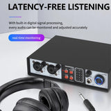 2-in 2-out Mixer Mixing Console Track Separation External Sound Card Recording Driver Microphone Equipment