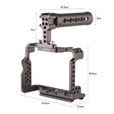 Andoer Aluminum Alloy Camera Cage Kit with Video Rig Top Handle Grip Replacement for Sony A7R III/ A7 II/ A7III