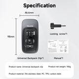 Universal Backpack Clip Backpack Clip Clamp Mount for GoPro Hero 11 10 9 8 7 6 5 for Insta360 Action Camera Accessories