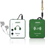 LEKATO Wireless IEM System with Transmitter Receiver Wireless in-Ear Monitor System 2.4Ghz Automatic for Studio Live (MS-1G)