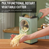 Manual Rotary Potato Chip Slicer Cutter Kitchen Gadget Shredded Potato Cheese Machine 3 in 1 Vegetable Chopper Multifunction