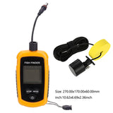 100M Detector - 45 Degrees Sonar Coverage Echo Sounder Alarm Transducer for Underwater Fish Finders in Lake and Sea Fishing