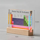 Acrylic Periodic Table Of Elements With Real Samples With The Light Base Ornament School Teaching Display Chemical Real Element