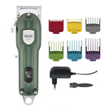 HOTSALE WMARK NG-2025B All-Metal Clipper with Charge Stand LED Display 2500mAh 6500 RPM 9CR18 Blade Hair Cutting hine