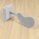 Fashion Stand Multi-Color Microfiber Earring Holder Ear Clip Stud Jewelry Display Organizer Stand-Gray