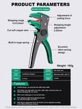 Automatic Stripper Network Pliers for Flat Wire Duckbill Stripping Tool 0.2 to 6mm Range