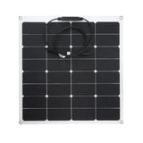 100W 18V ETFE Solar Panel+30A/60A/100A Solars Charge Controller with Connectors, Carabiners,Wire Cable Outdoor Energy RV Plate
