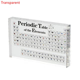 Chemical Element Display Acrylic Periodic Table Kids Teaching School Display With Real Elements Samples Letter Decoration