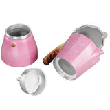 Stovetop Moka Pot Coffee Gas or Electric - 3 Cups Espresso Shot Maker for Italian
