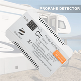 Detector 12V Natural Gas Sensor Leak Alarm 85DB Siren for Car RV Home Digital Propane Tester Meter(White)