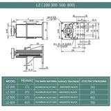 Optical experiment lifting platform aluminum alloy column T-shaped screw manual lifter Z-axis displacement slide table