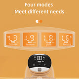 Wearable Electric Breast Hands Free Milk Pump with LED Display 4 Modes 9 Levels of Suction 180mL Capacity Food-grade