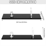2 Pcs Acrylic Fixed Blade Collection Holder for Single Knife Wide Display Stand