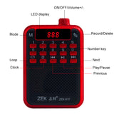 Portable FM Radio Mini Receiver Music Player Support Automatic Channel Search TF Card U Disk Play with LED Display