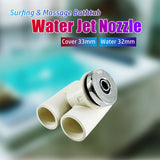 33mm Cover 32mm Ultra-thin Chromed PVC Massage Bathtub Bubble Hot Tub Water Jet Nozzle