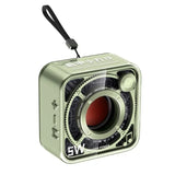 Transparent small square wireless Bluetooth speaker retro cartoon handheld card insertion 5.1 USB Type-C charging