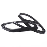 2 Pcs Exhaust Pipe Cover Trim Steel for Mercedes Benz GLC A B C E Class X253 W205 Coupe W213 W176 W177 W246 Tail Throat Frame