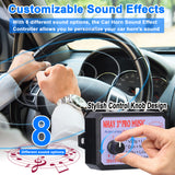Controller Electric Horn Speaker Control Unit with 8/12 Sound Effects Switching 12-24V for Car Truck Marine Boat