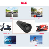 Motorcycle Camera Rechargeable Bicycle Scooters Motorbike Dash Cam Wide Angle Camcorder Video Recorder Accessories