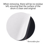 k Single Pedal Patches Wear-resistant Stickers Self-Adhesive Drumhead Patch Protectors 4.3 Inch Drum Protective Pad