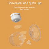 Wearable Electric Breast Hands Free Milk Pump with LED Display 4 Modes 9 Levels of Suction 180mL Capacity Food-grade