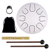 Steel Tongue 6 Inch 8 Notes Hollow Music Ethereal Yoga Meditation Drum Percussion Instruments Gifts