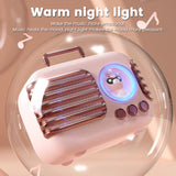 Portable Bluetooth 5.0 Speaker Cute Music Player Support TWS Handsfree With Built-in HD Microphone Rechargeable Lithium Battery
